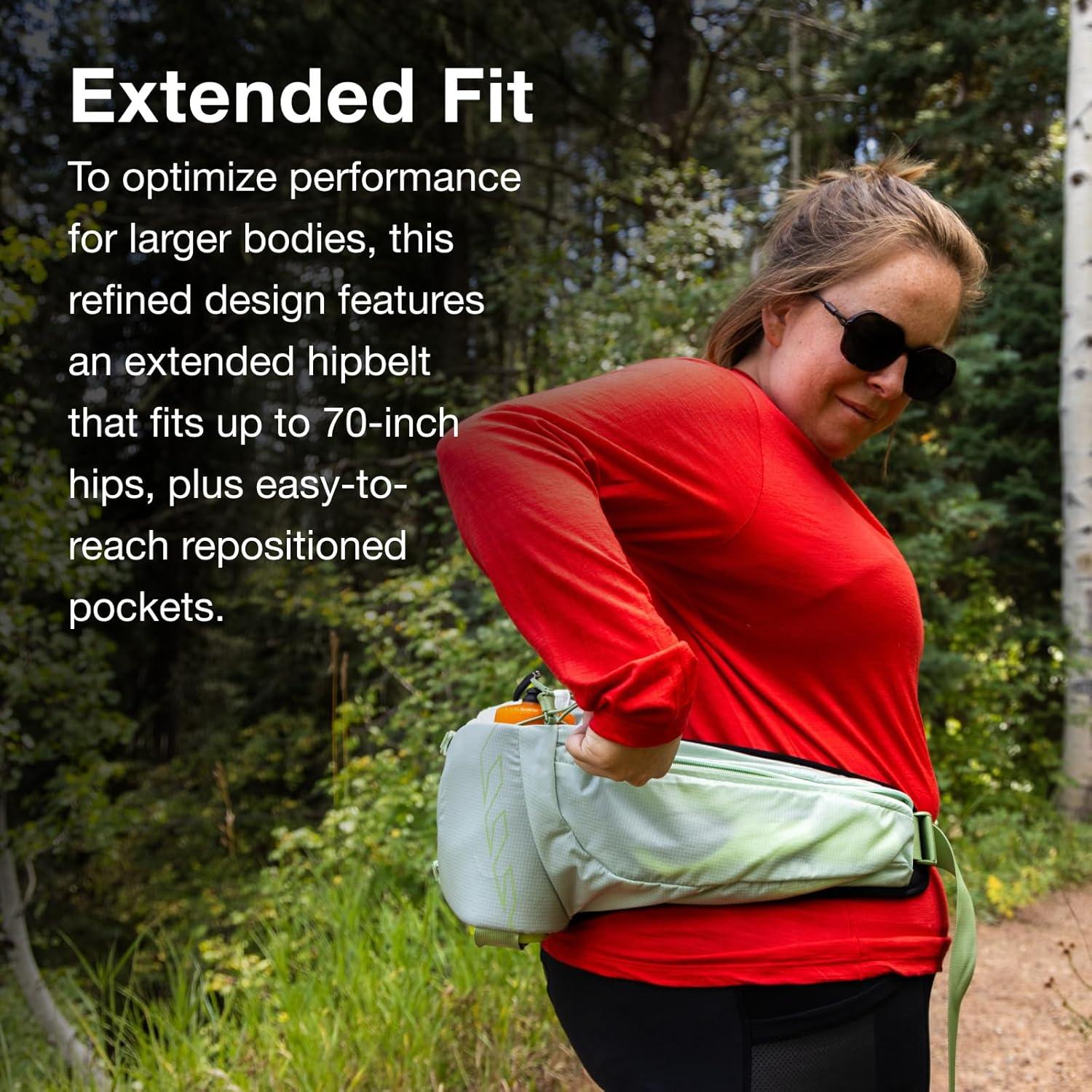 imageOsprey Tempest 6L Womens Lumbar Hiking Waist Pack Fanny Pack with Water Bottle HoldersBlackCoal Grey