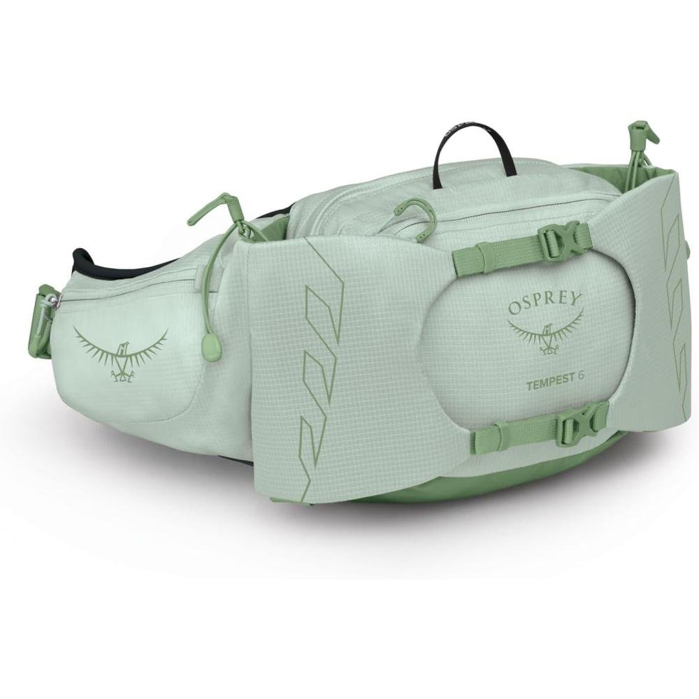 imageOsprey Tempest 6L Womens Lumbar Hiking Waist Pack  Fanny Pack with Water Bottle HoldersFrosty Mint GreenBotanica
