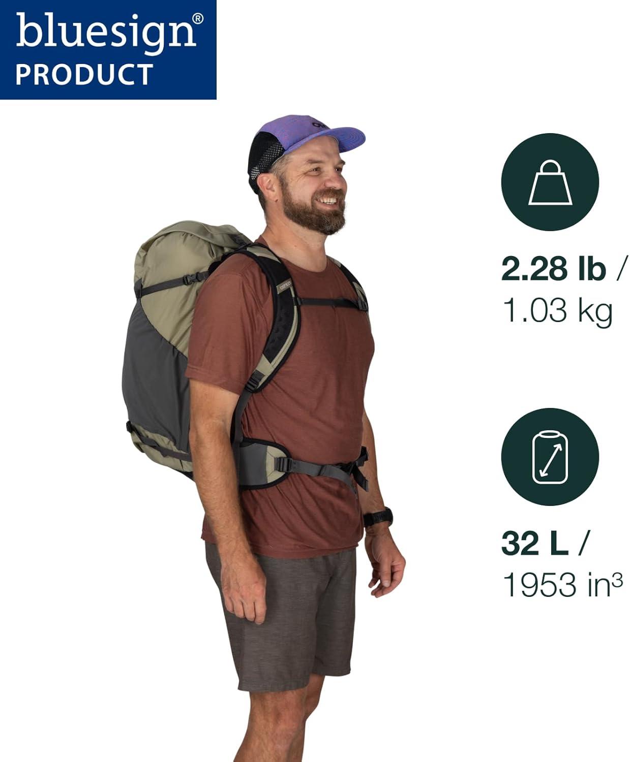 imageOsprey Hikelite 18L Durable Hiking Backpack Travel Daypack with Rain Cover for Men and Women Olive TanRaven Black