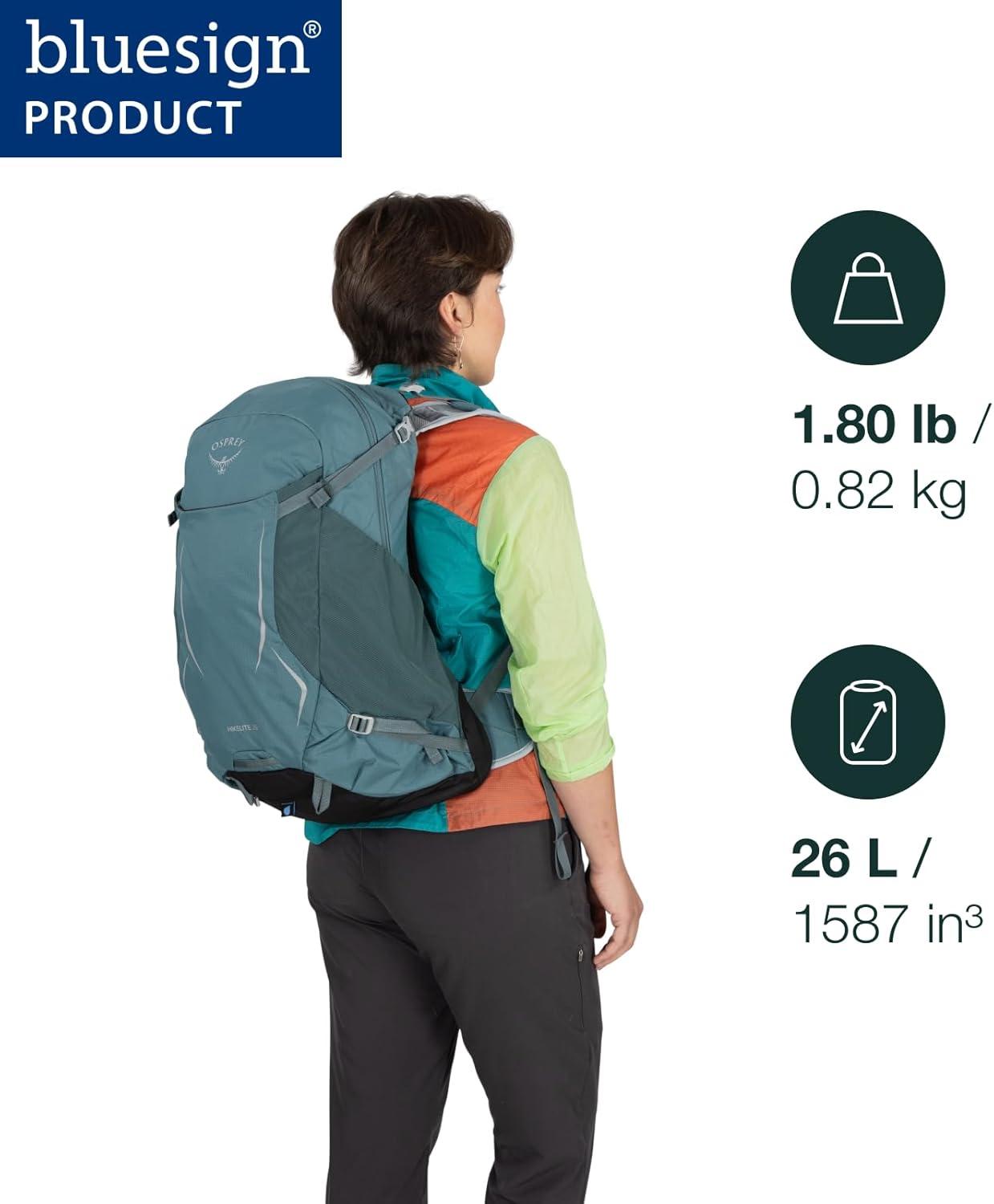 imageOsprey Hikelite 18L Durable Hiking Backpack Travel Daypack with Rain Cover for Men and Women Olive TanRaven Black