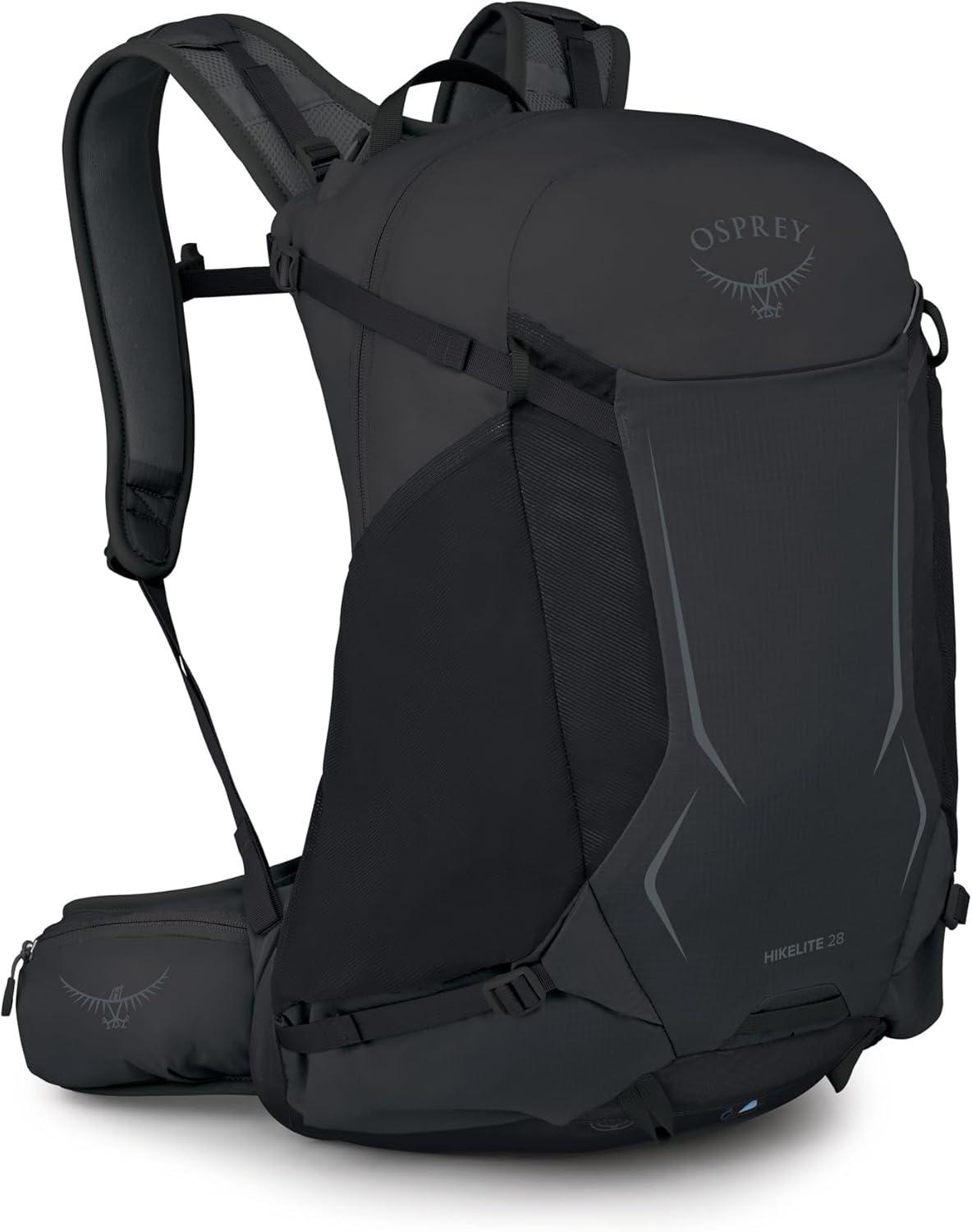 imageOsprey Hikelite 18L Durable Hiking Backpack Travel Daypack with Rain Cover for Men and Women Olive TanRaven Black