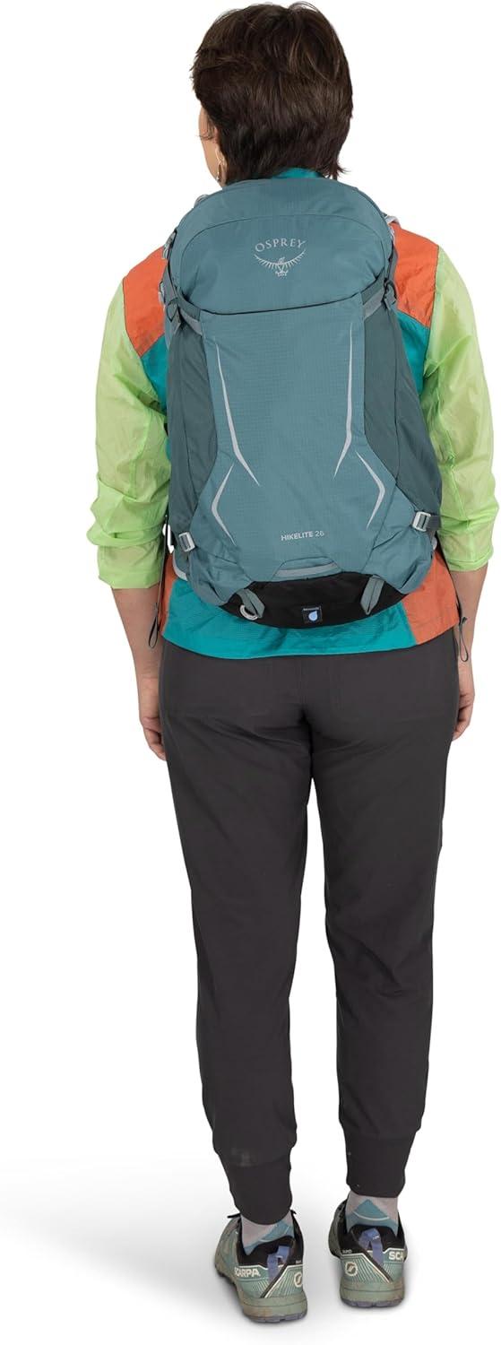 imageOsprey Hikelite 18L Durable Hiking Backpack Travel Daypack with Rain Cover for Men and Women Olive TanRaven Black