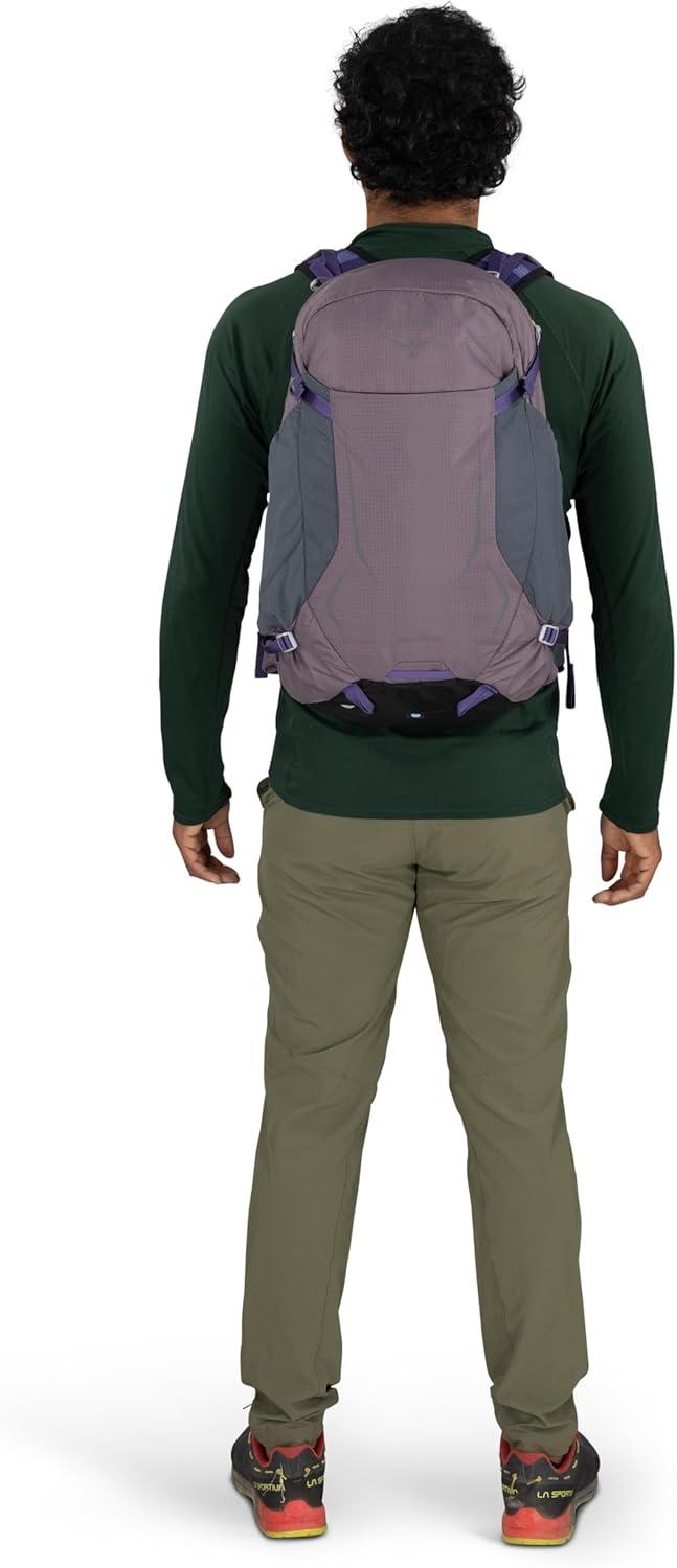 imageOsprey Hikelite 18L Durable Hiking Backpack Travel Daypack with Rain Cover for Men and Women Olive TanRaven Black