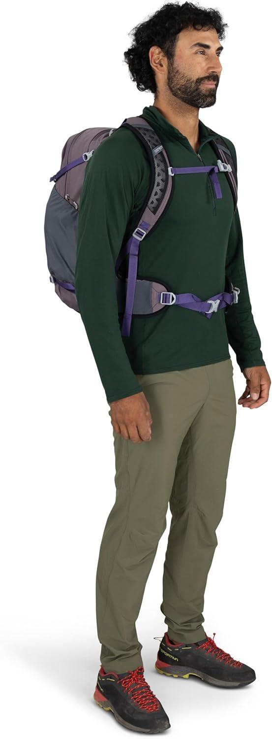 imageOsprey Hikelite 18L Durable Hiking Backpack Travel Daypack with Rain Cover for Men and Women Olive TanRaven Black