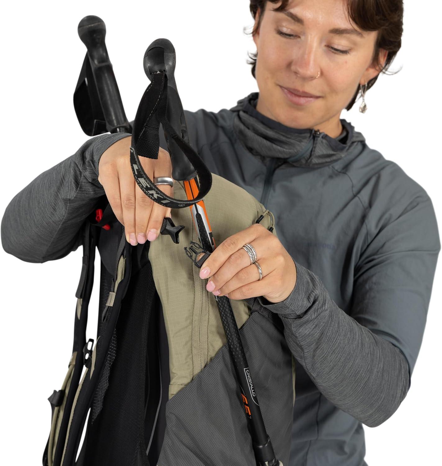 imageOsprey Hikelite 18L Durable Hiking Backpack Travel Daypack with Rain Cover for Men and Women Olive TanRaven Black