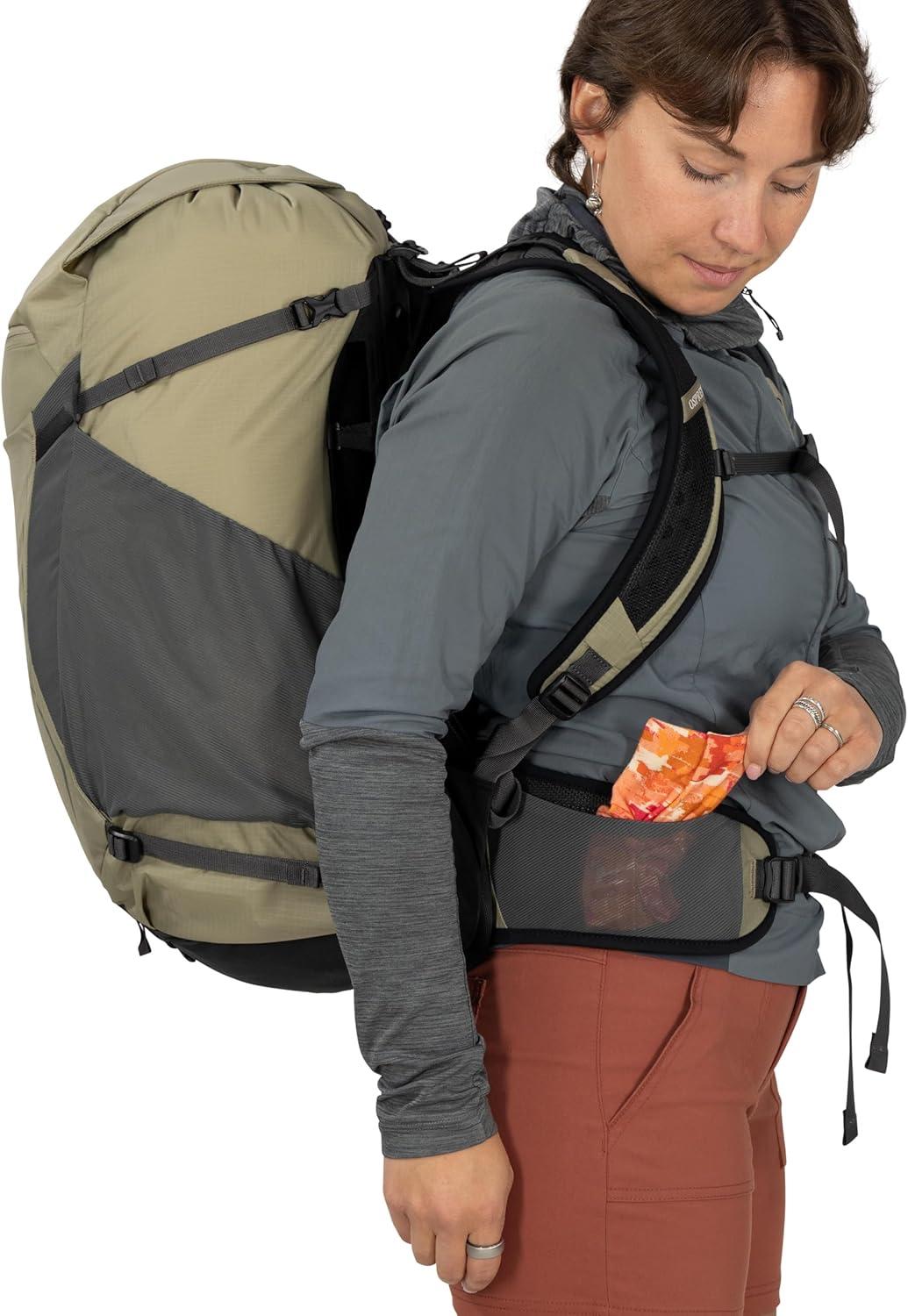 imageOsprey Hikelite 18L Durable Hiking Backpack Travel Daypack with Rain Cover for Men and Women Olive TanRaven Black