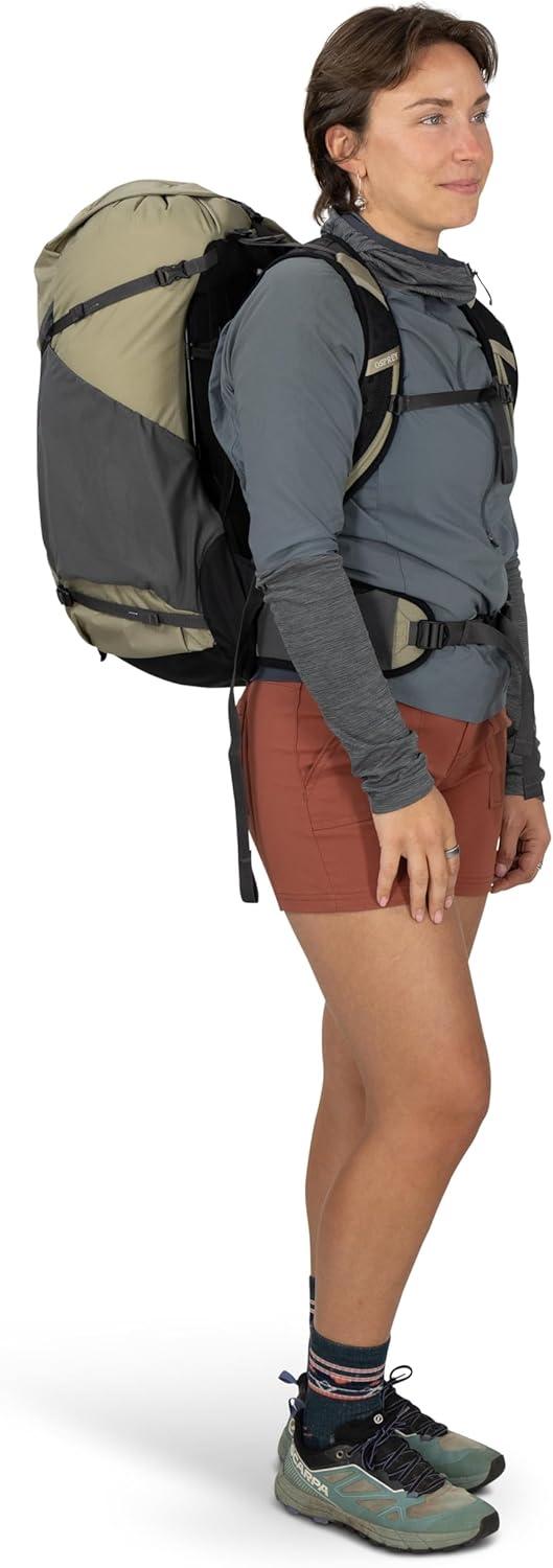 imageOsprey Hikelite 18L Durable Hiking Backpack Travel Daypack with Rain Cover for Men and Women Olive TanRaven Black