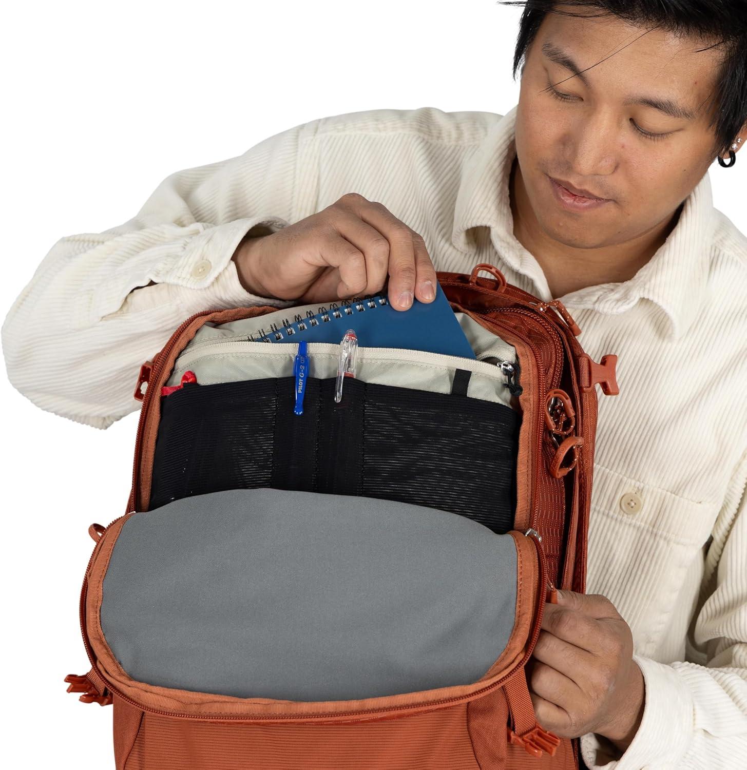 imageOsprey Nebula Commuter Backpack Everyday Bag with Laptop Sleeve and Bottle Pockets Torrent Blue HeatherGraphitepurple Heather