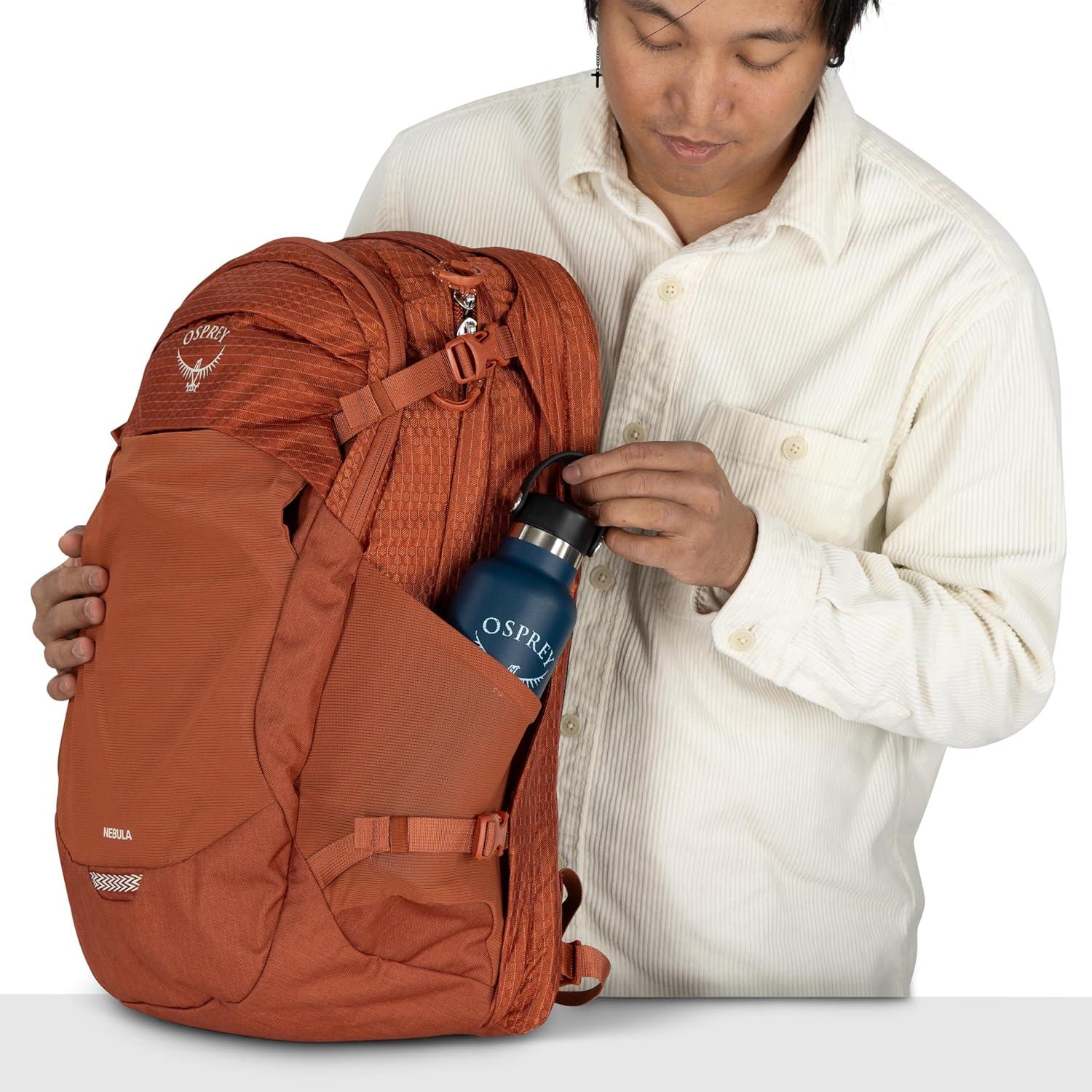 imageOsprey Nebula Commuter Backpack Everyday Bag with Laptop Sleeve and Bottle Pockets Torrent Blue HeatherGraphitepurple Heather