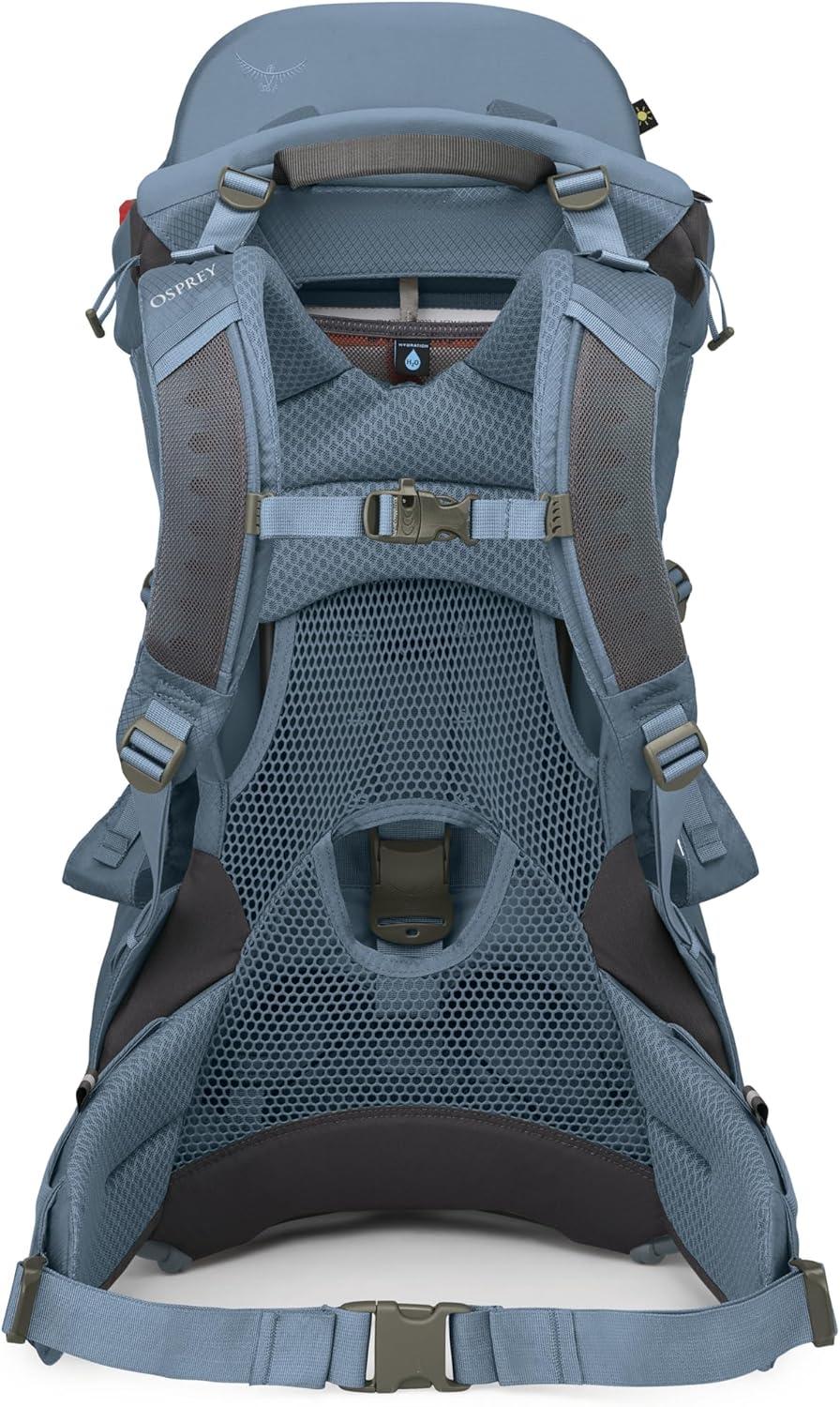 imageOsprey Poco Child Carrier Backpack Adjustable Travel Baby Carrier with Sunshade Comfortable Hiking Carrier for ToddlersTidal Blue