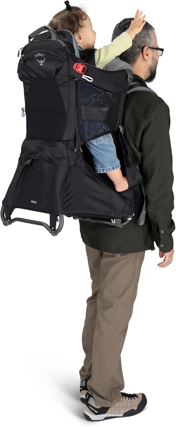 imageOsprey Poco Child Carrier Backpack Adjustable Travel Baby Carrier with Sunshade Comfortable Hiking Carrier for ToddlersTidal Blue