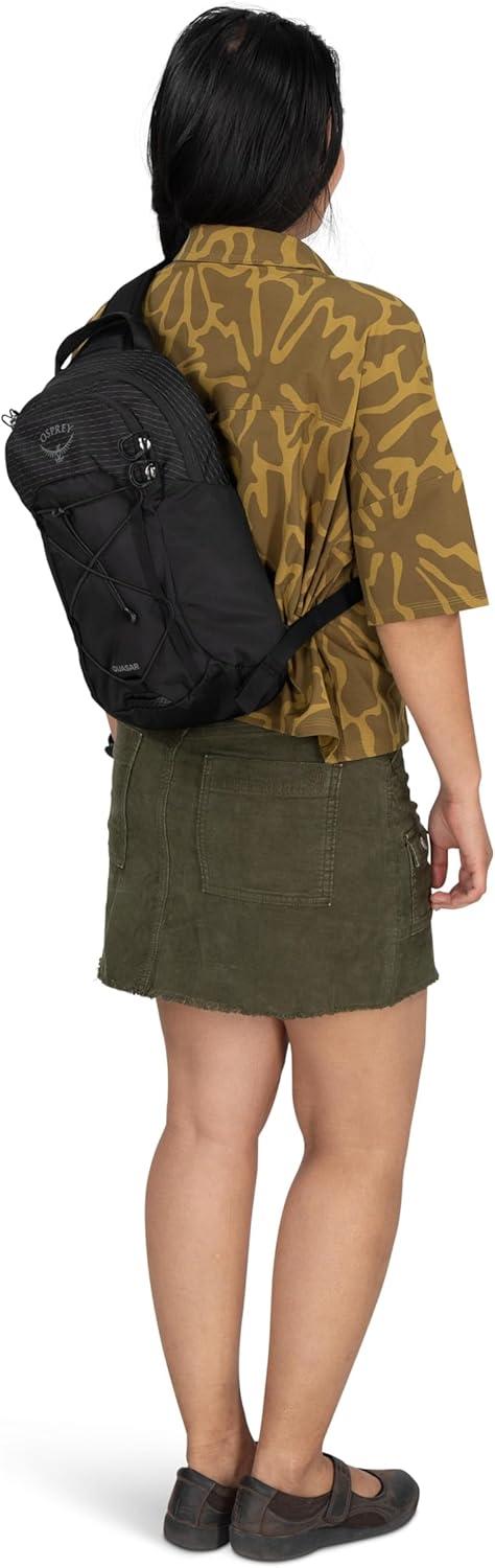 imageOsprey Quasar Shoulder Sling Bag Everyday Crossbody Backpack with Laptop Sleeve Bottle Pocket amp Phone Pocket Phantom Grey HeatherTorrent Blue Heather