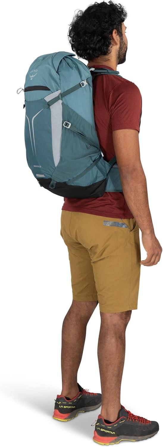 imageOsprey Sportlite 22L Lightweight Hiking Backpack for Men and Women Everyday Hiking Bag Travel Daypack Olive TanGraphite Purple