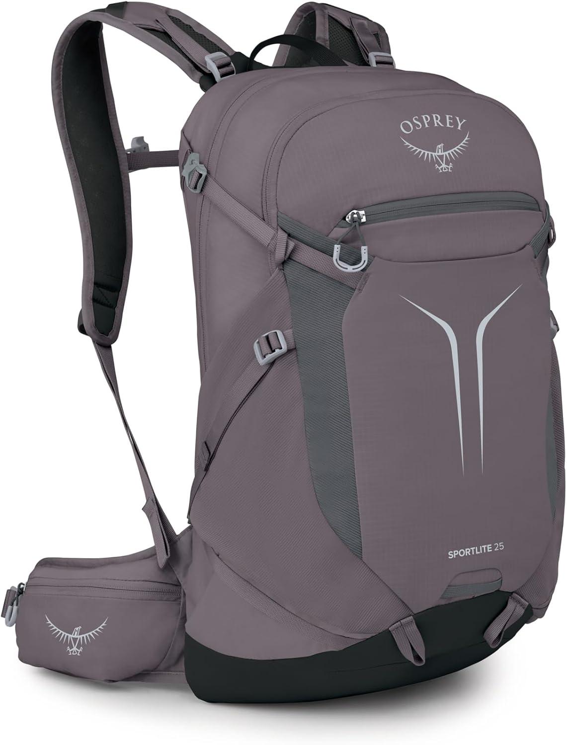 imageOsprey Sportlite 22L Lightweight Hiking Backpack for Men and Women Everyday Hiking Bag Travel Daypack Olive TanGraphite Purple