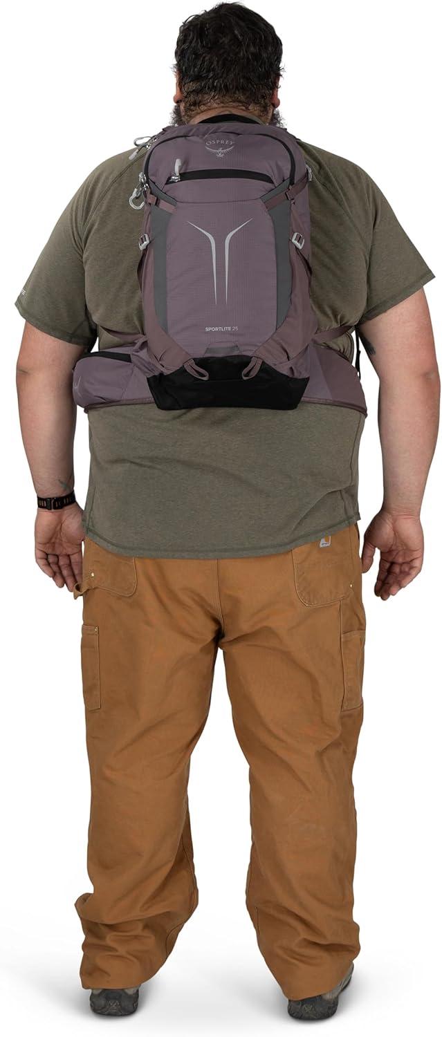 imageOsprey Sportlite 22L Lightweight Hiking Backpack for Men and Women Everyday Hiking Bag Travel Daypack Olive TanGraphite Purple