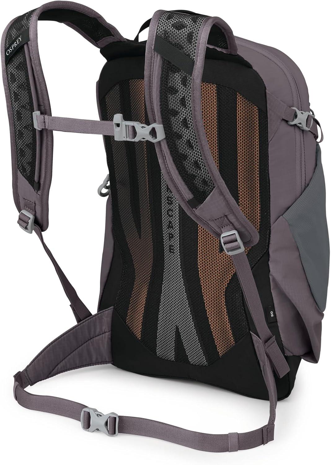 imageOsprey Sportlite 22L Lightweight Hiking Backpack for Men and Women Everyday Hiking Bag Travel Daypack Olive TanGraphite Purple