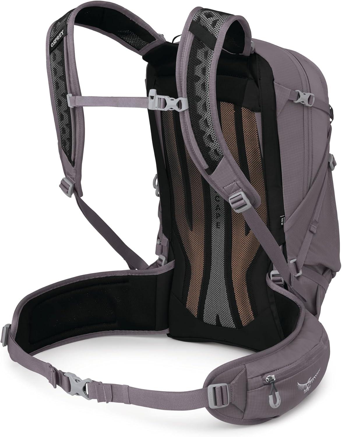 imageOsprey Sportlite 22L Lightweight Hiking Backpack for Men and Women Everyday Hiking Bag Travel Daypack Olive TanGraphite Purple