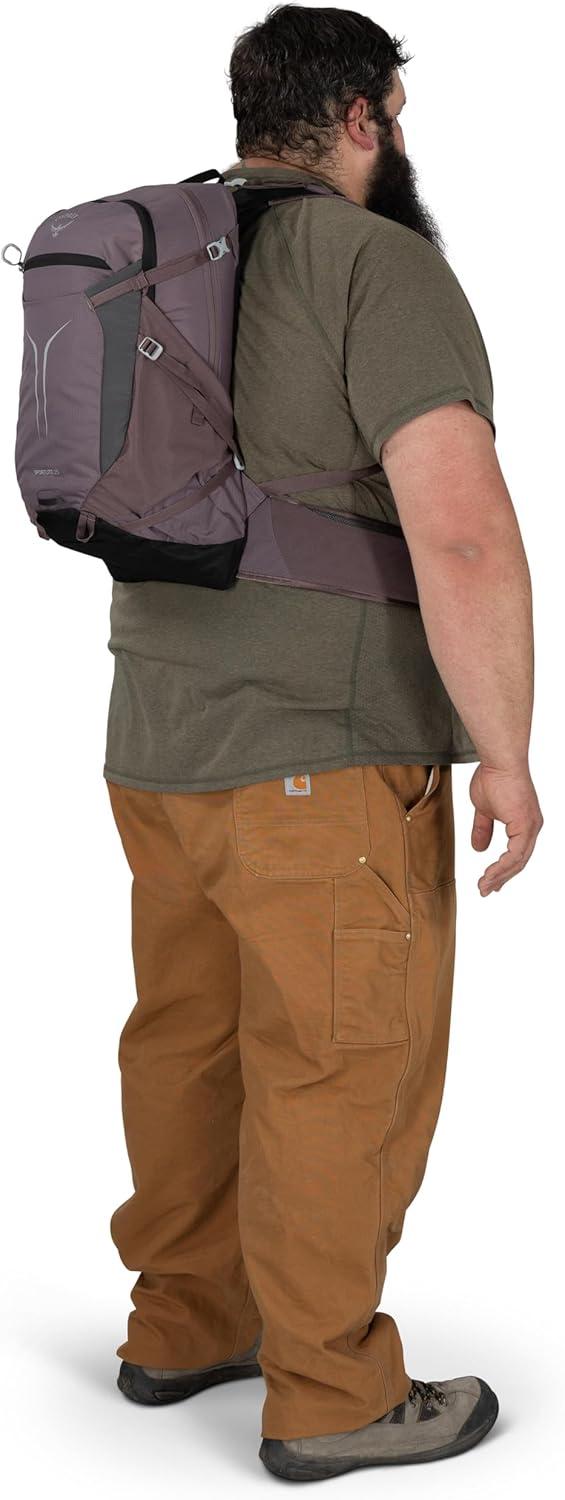 imageOsprey Sportlite 22L Lightweight Hiking Backpack for Men and Women Everyday Hiking Bag Travel Daypack Olive TanGraphite Purple