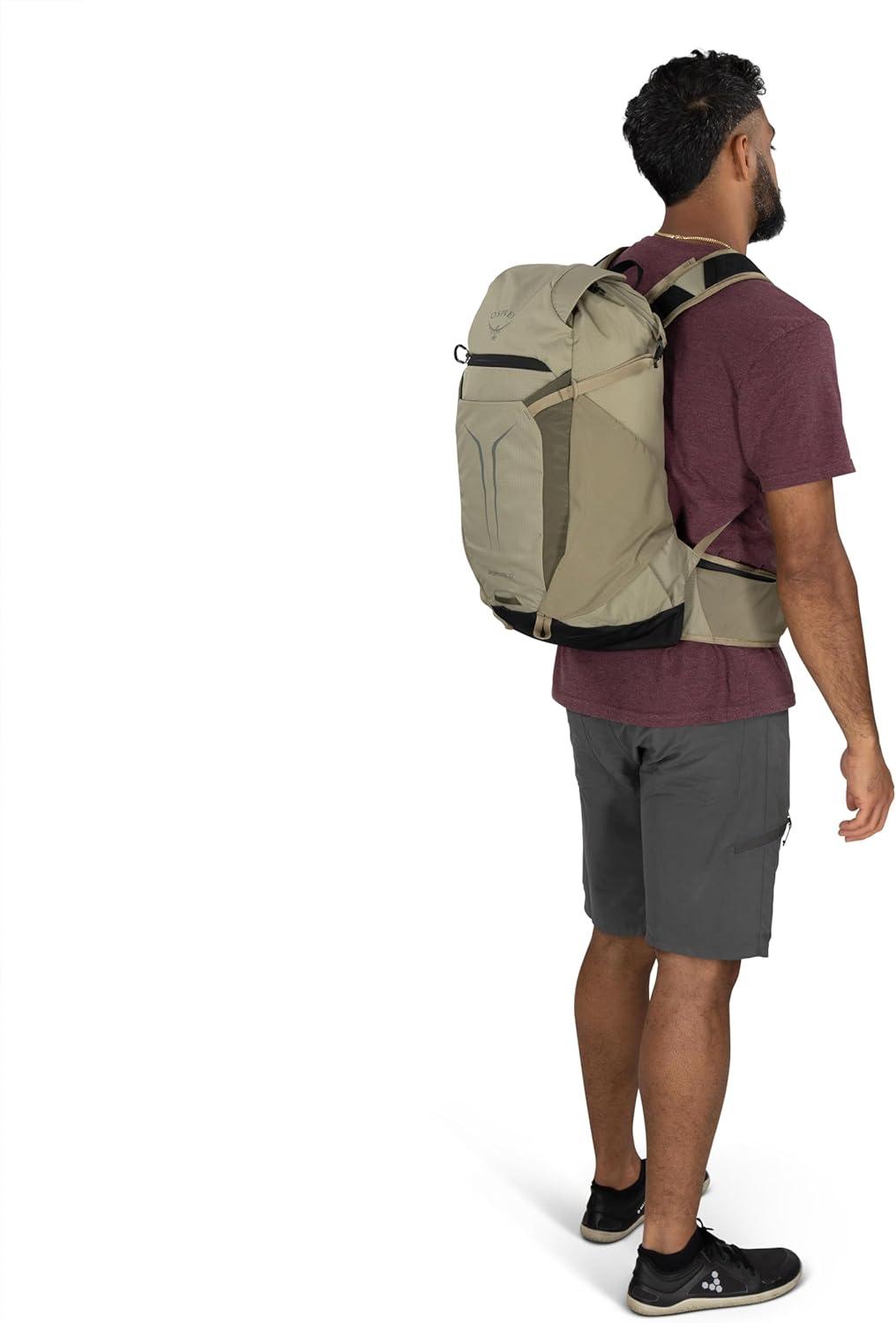 imageOsprey Sportlite 22L Lightweight Hiking Backpack for Men and Women Everyday Hiking Bag Travel Daypack Olive TanGraphite Purple