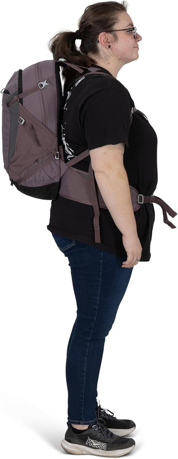 imageOsprey Sportlite 22L Lightweight Hiking Backpack for Men and Women Everyday Hiking Bag Travel Daypack Olive TanGraphite Purple