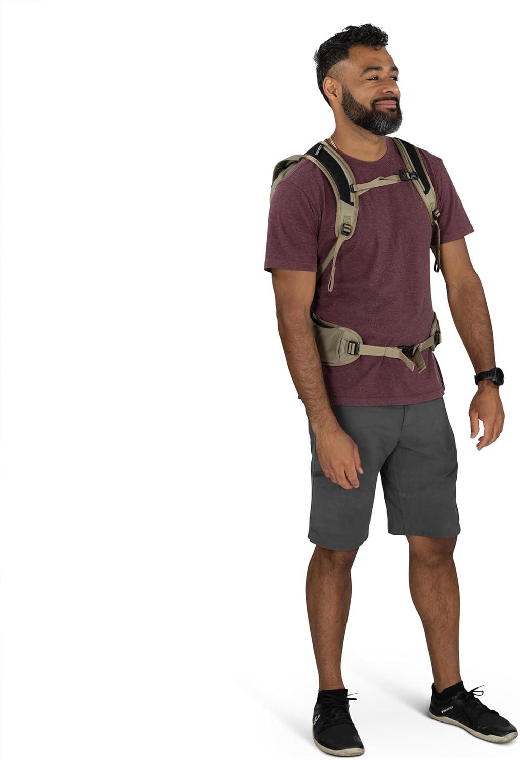 imageOsprey Sportlite 22L Lightweight Hiking Backpack for Men and Women Everyday Hiking Bag Travel Daypack Olive TanRaven Black