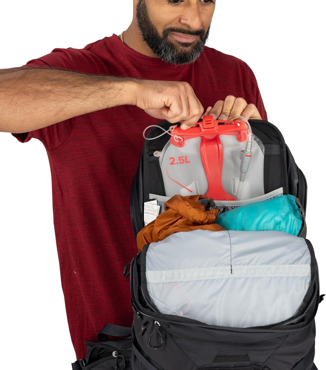 imageOsprey Sportlite 22L Lightweight Hiking Backpack for Men and Women Everyday Hiking Bag Travel Daypack Olive TanRaven Black