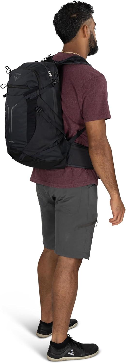 imageOsprey Sportlite 22L Lightweight Hiking Backpack for Men and Women Everyday Hiking Bag Travel Daypack Olive TanRaven Black