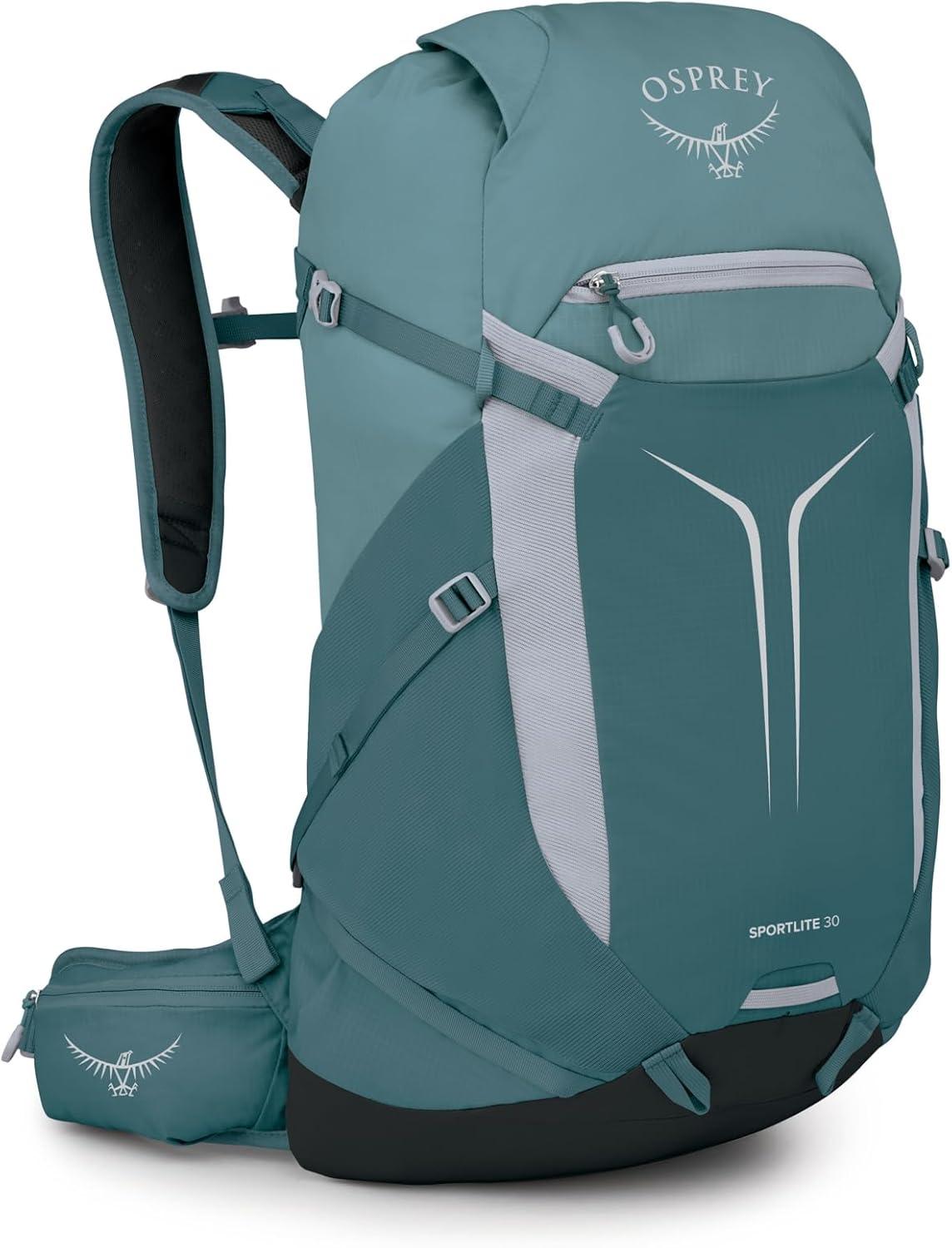 imageOsprey Sportlite 22L Lightweight Hiking Backpack for Men and Women Everyday Hiking Bag Travel Daypack Olive TanTorrent Blue