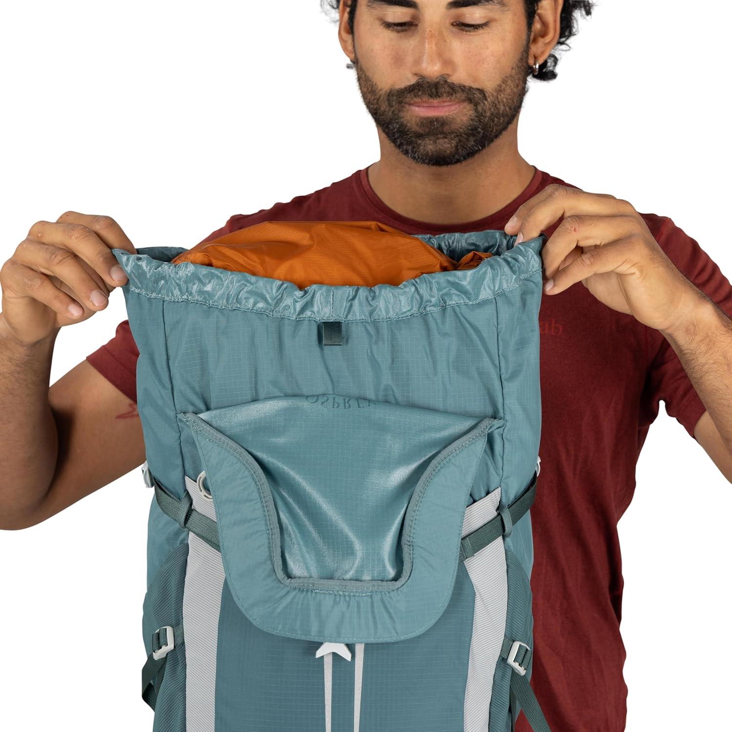 imageOsprey Sportlite 22L Lightweight Hiking Backpack for Men and Women Everyday Hiking Bag Travel Daypack Olive TanTorrent Blue