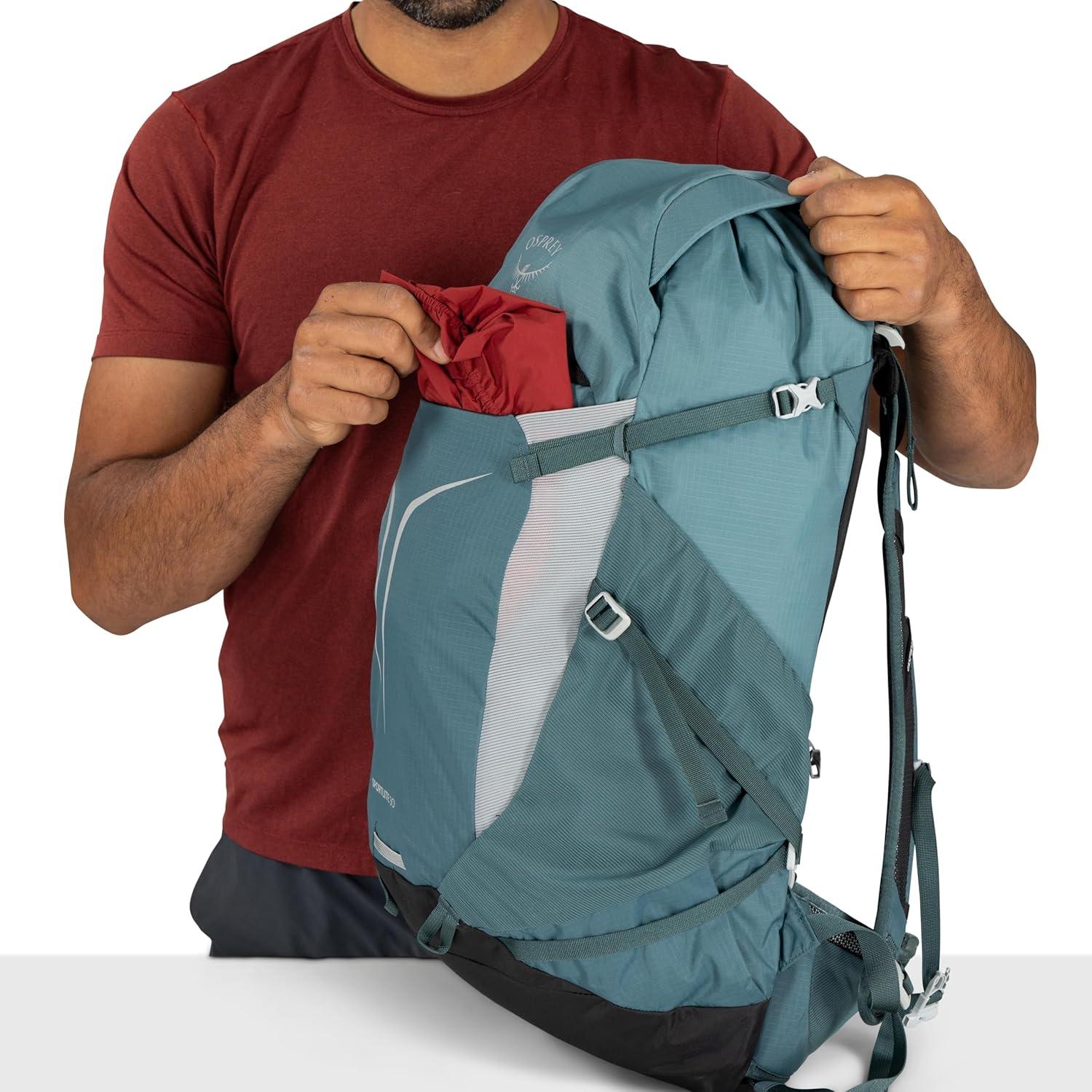 imageOsprey Sportlite 22L Lightweight Hiking Backpack for Men and Women Everyday Hiking Bag Travel Daypack Olive TanTorrent Blue