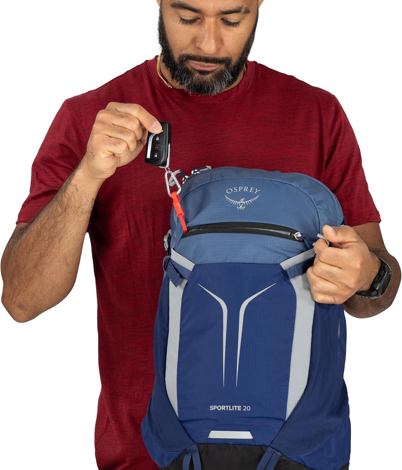 imageOsprey Sportlite 22L Lightweight Hiking Backpack for Men and Women Everyday Hiking Bag Travel Daypack Olive TanTorrent Blue