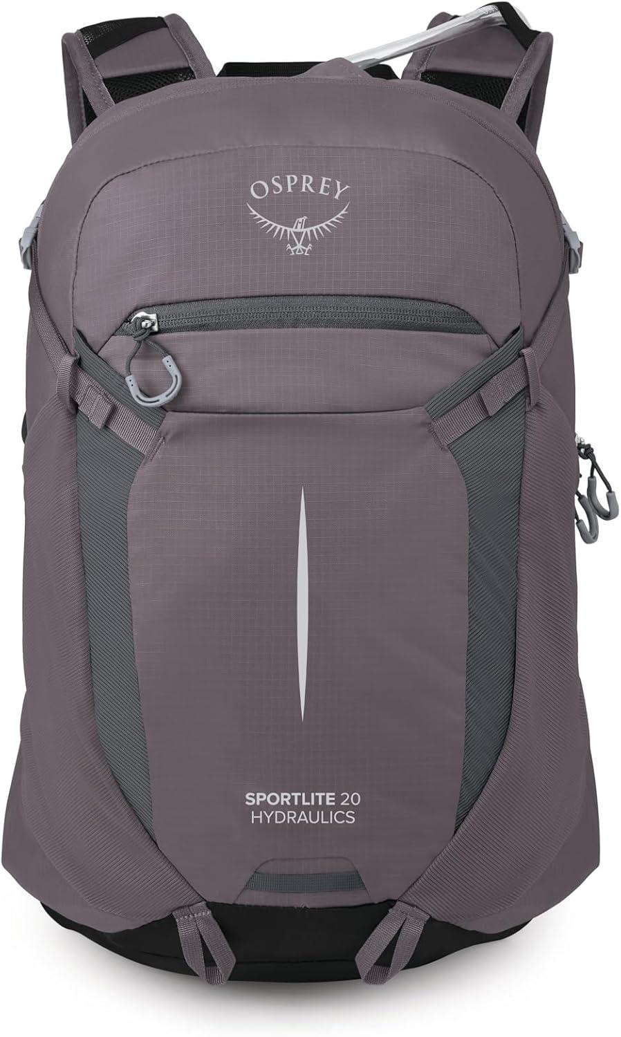 imageOsprey Sportlite Lightweight Hiking Backpack with Hydraulics Reservoir for Men amp Women Everyday Hydration Travel BagGraphite Purple