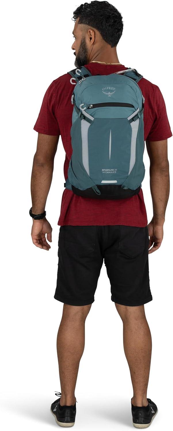 imageOsprey Sportlite Lightweight Hiking Backpack with Hydraulics Reservoir for Men amp Women Everyday Hydration Travel BagGraphite Purple