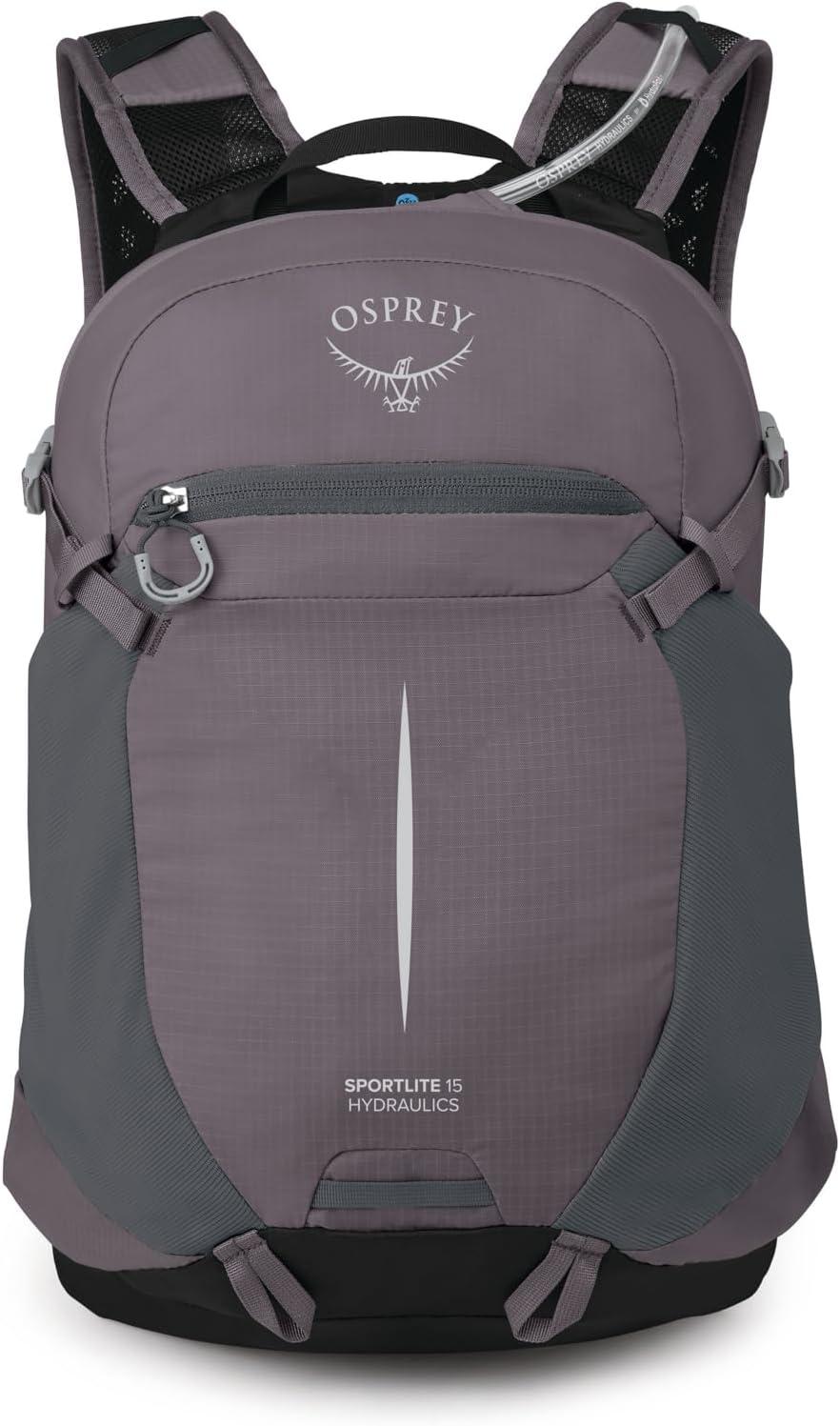 imageOsprey Sportlite Lightweight Hiking Backpack with Hydraulics Reservoir for Men amp Women Everyday Hydration Travel BagGraphite Purple