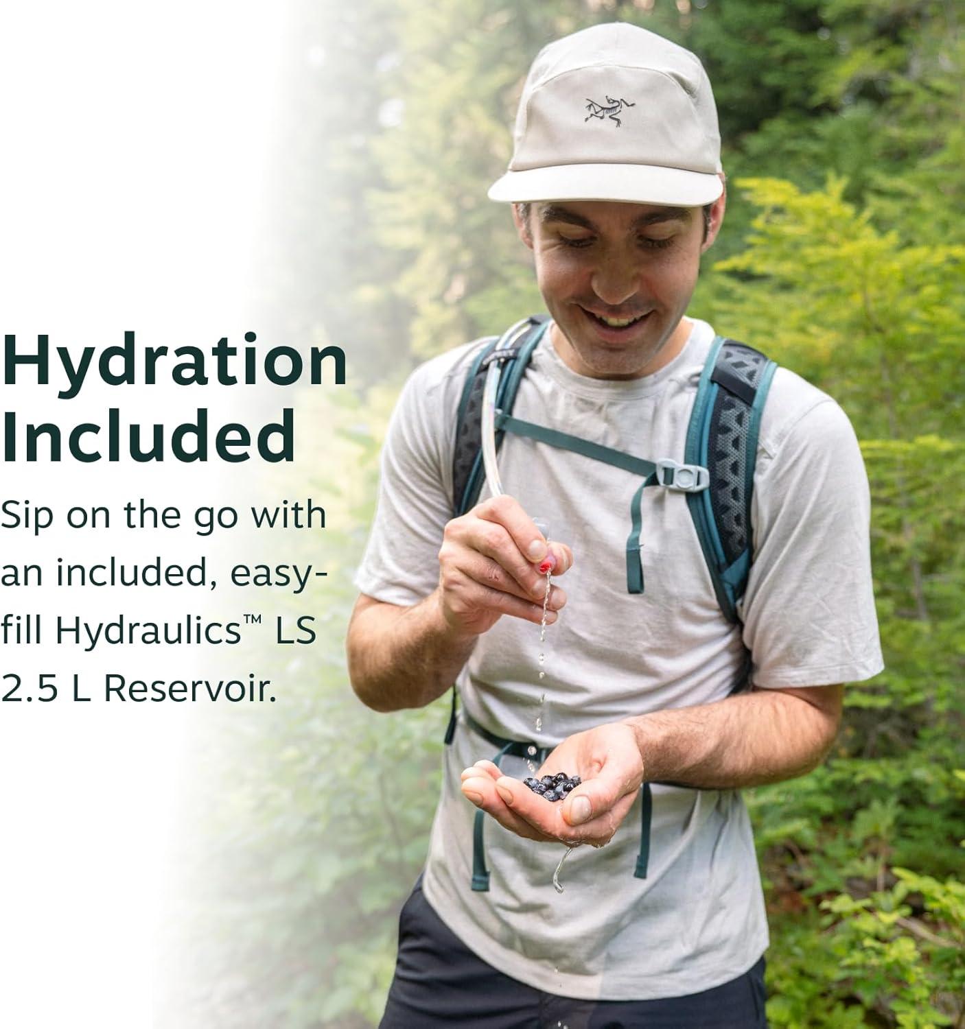 imageOsprey Sportlite Lightweight Hiking Backpack with Hydraulics Reservoir for Men amp Women Everyday Hydration Travel BagRaven Black