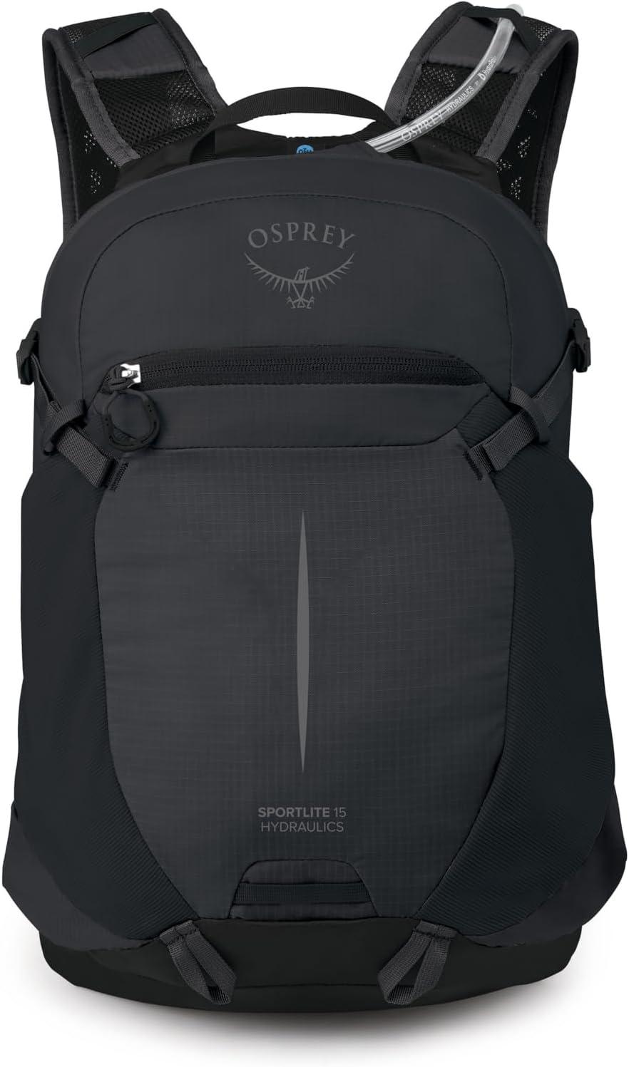 imageOsprey Sportlite Lightweight Hiking Backpack with Hydraulics Reservoir for Men amp Women Everyday Hydration Travel BagRaven Black
