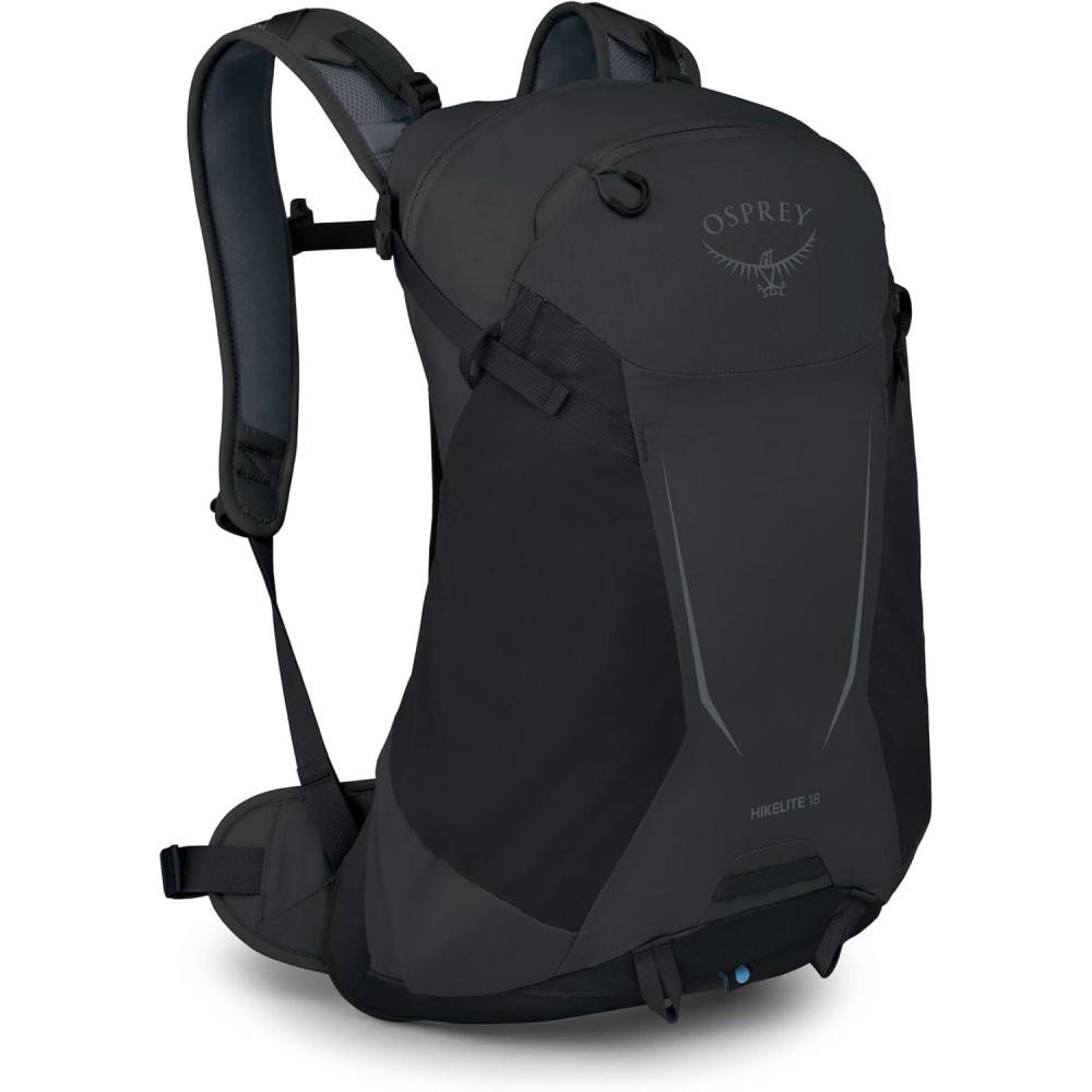 imageOsprey Hikelite 18L Durable Hiking Backpack Travel Daypack with Rain Cover for Men and Women Olive TanRaven Black