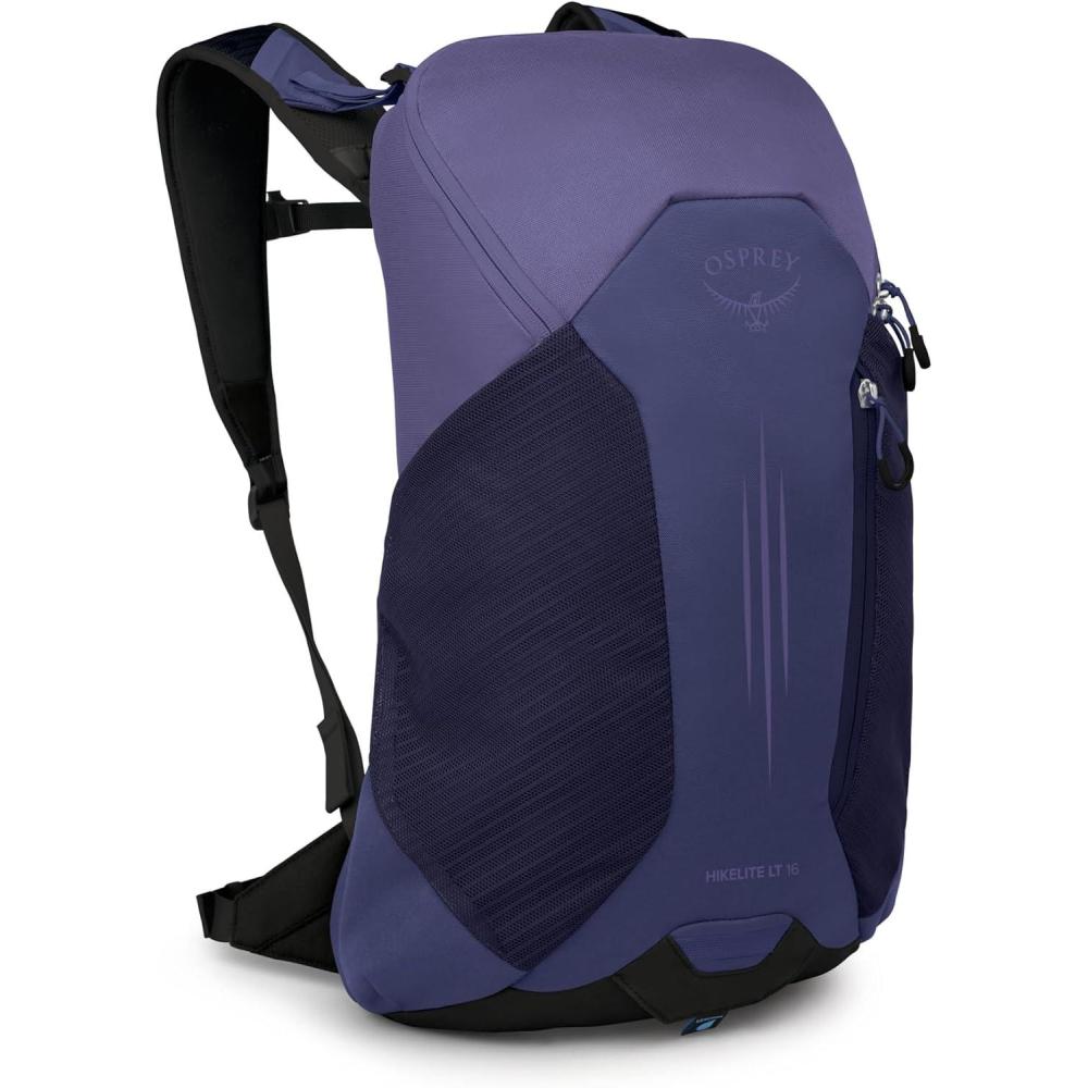 imageOsprey Hikelite LT 30L Hiking Backpack  Lightweight Travel Daypack with Rain Cover for Men and Women Cascade BlueBotswana Purple