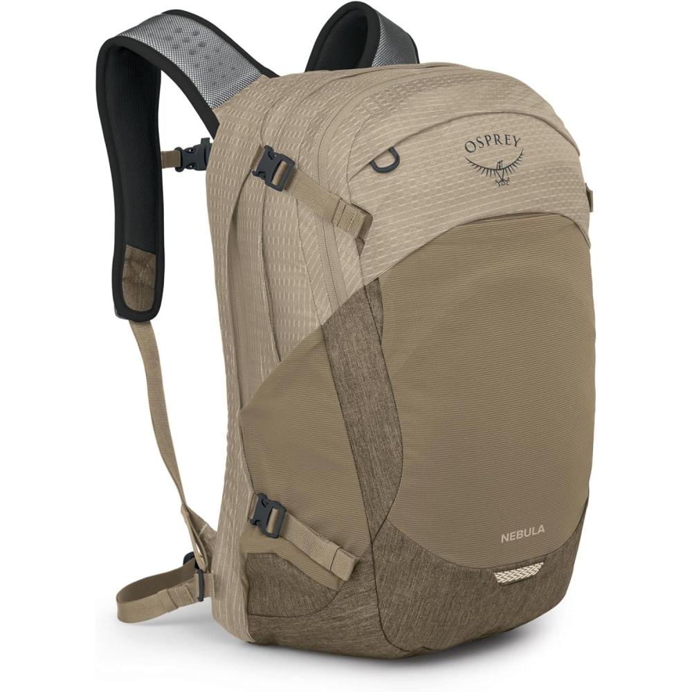 imageOsprey Nebula Commuter Backpack  Everyday Bag with Laptop Sleeve and Bottle Pockets Torrent Blue HeatherAlpaca TanLatte Brown Heather
