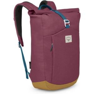 Osprey Arcane Roll Top Commuter Backpack, Stargazer Blue(Allium Red/Brindle Brown)
