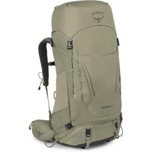 Osprey Kestrel 58L Men’s Backpacking Backpack – Hiking & Camping Bag with Waterproof Raincover, Moss Green, Small/Medium(Olive Tan)
