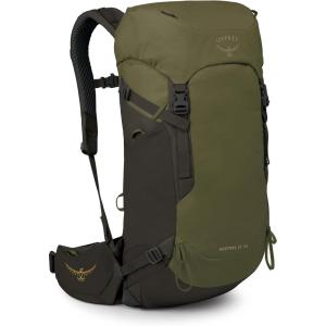 Osprey Kestrel LT 45L Men’s Backpacking Backpack – Lightweight Hiking & Camping Bag with Waterproof Raincover, Black(Moss Green)