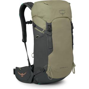 Osprey Kestrel LT 45L Men’s Backpacking Backpack – Lightweight Hiking & Camping Bag with Waterproof Raincover, Black(Olive Tan)