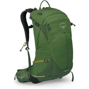 Osprey Stratos 44L Men’s Hiking Backpack – Lightweight Backpacking Pack with Waterproof Raincover – Camping Bag, Raven Black(Seaweed/Matcha Green)