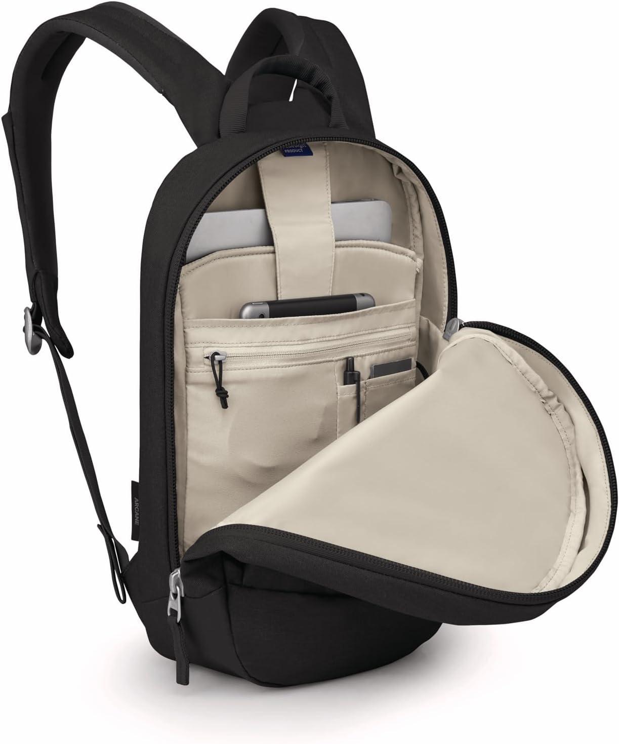 imageOsprey Arcane Small Day Commuter Backpack Lightweight Everyday Bag with Laptop Sleeve Nirvana Blue HeatherBlack