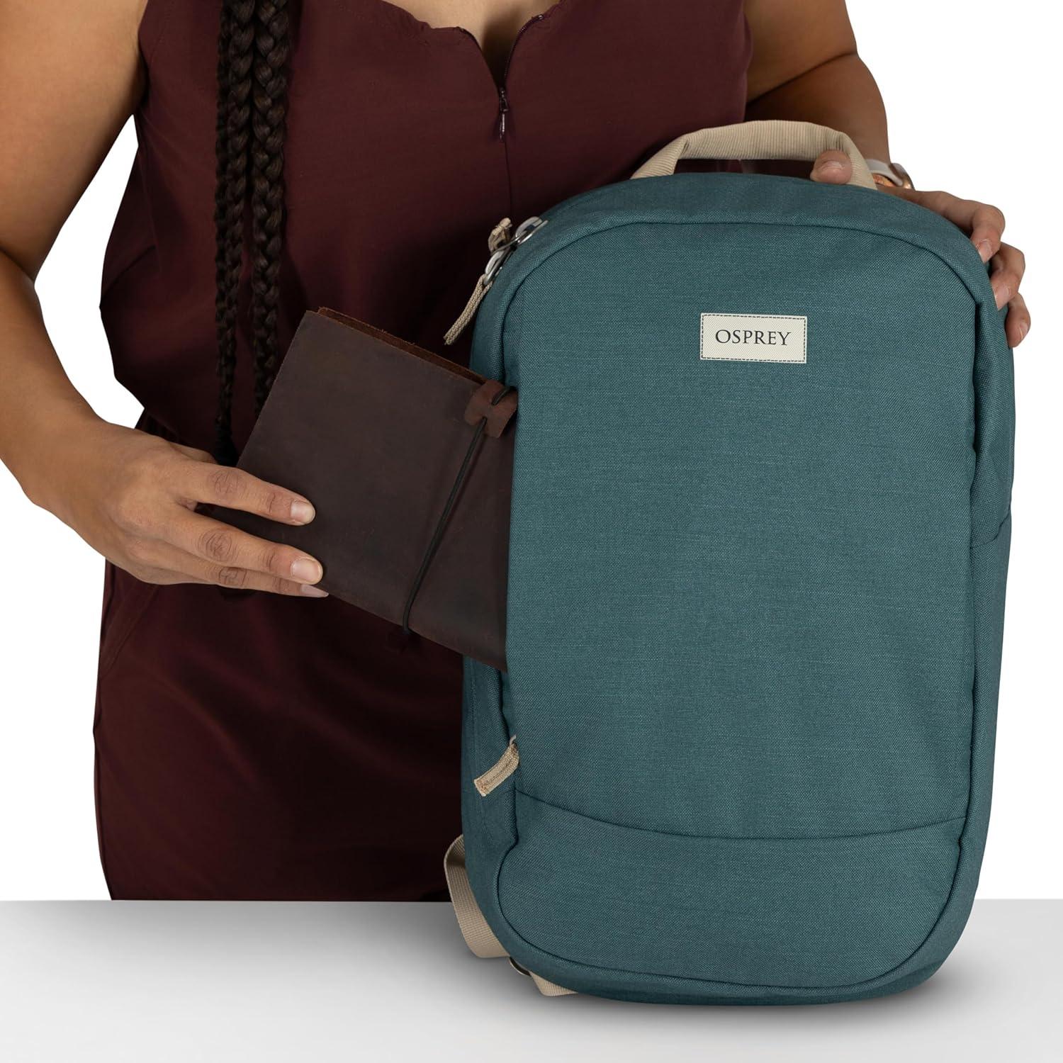 imageOsprey Arcane Small Day Commuter Backpack Lightweight Everyday Bag with Laptop Sleeve Nirvana Blue HeatherBlack