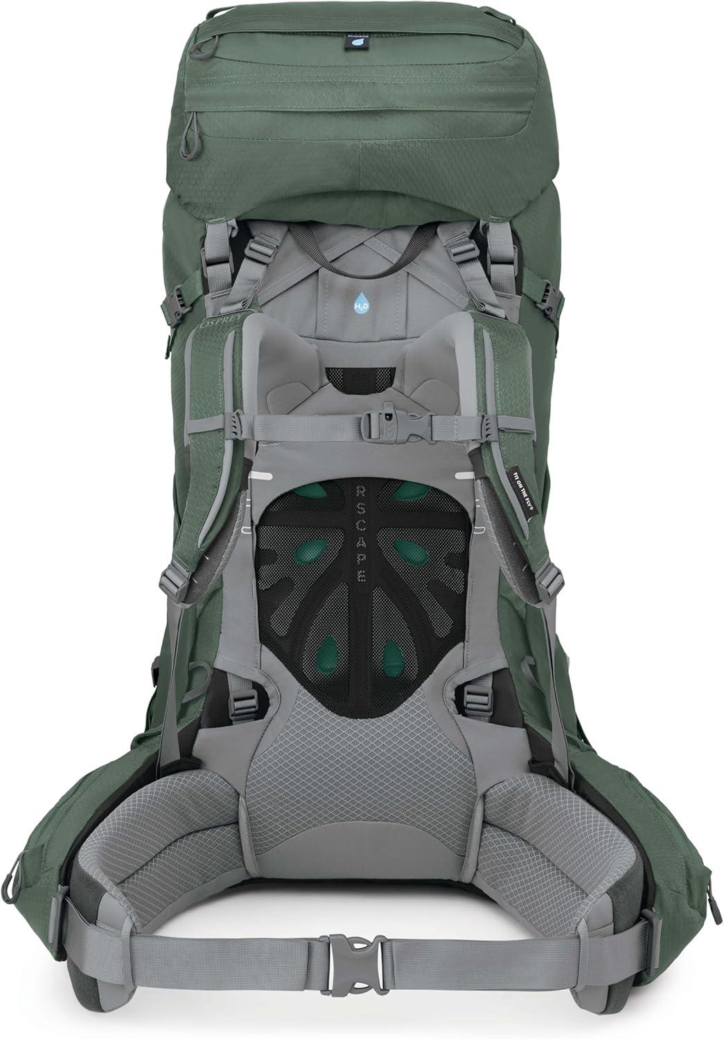 imageOsprey Ariel 65L Womens Backpacking Backpack Claret Red WXSSKoseret Green Extended Fit