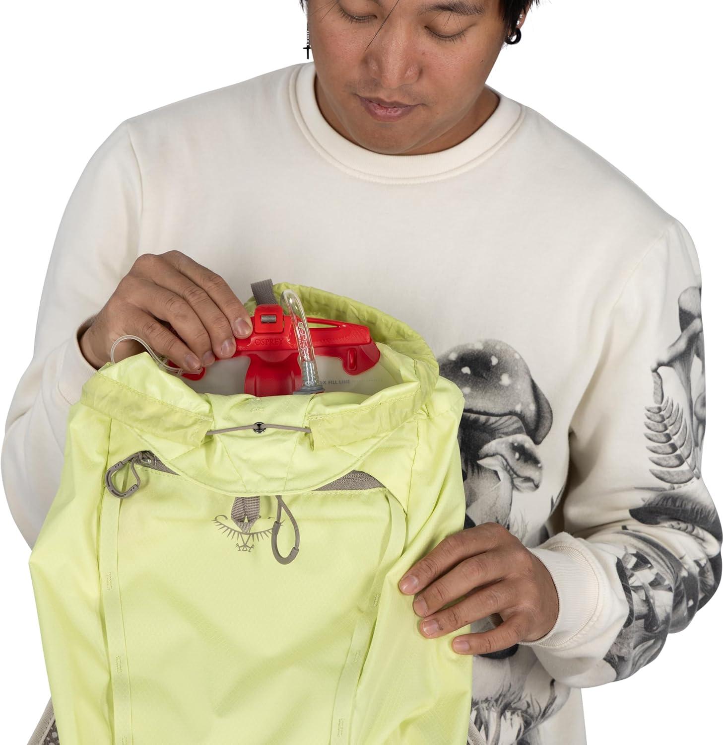 imageOsprey Daylite Cinch Backpack Lightweight Travel Bag for Hikes Festivals and Everyday Fuzzy Window PrintTorrent BlueFuzzy Window Printtorrent Blue