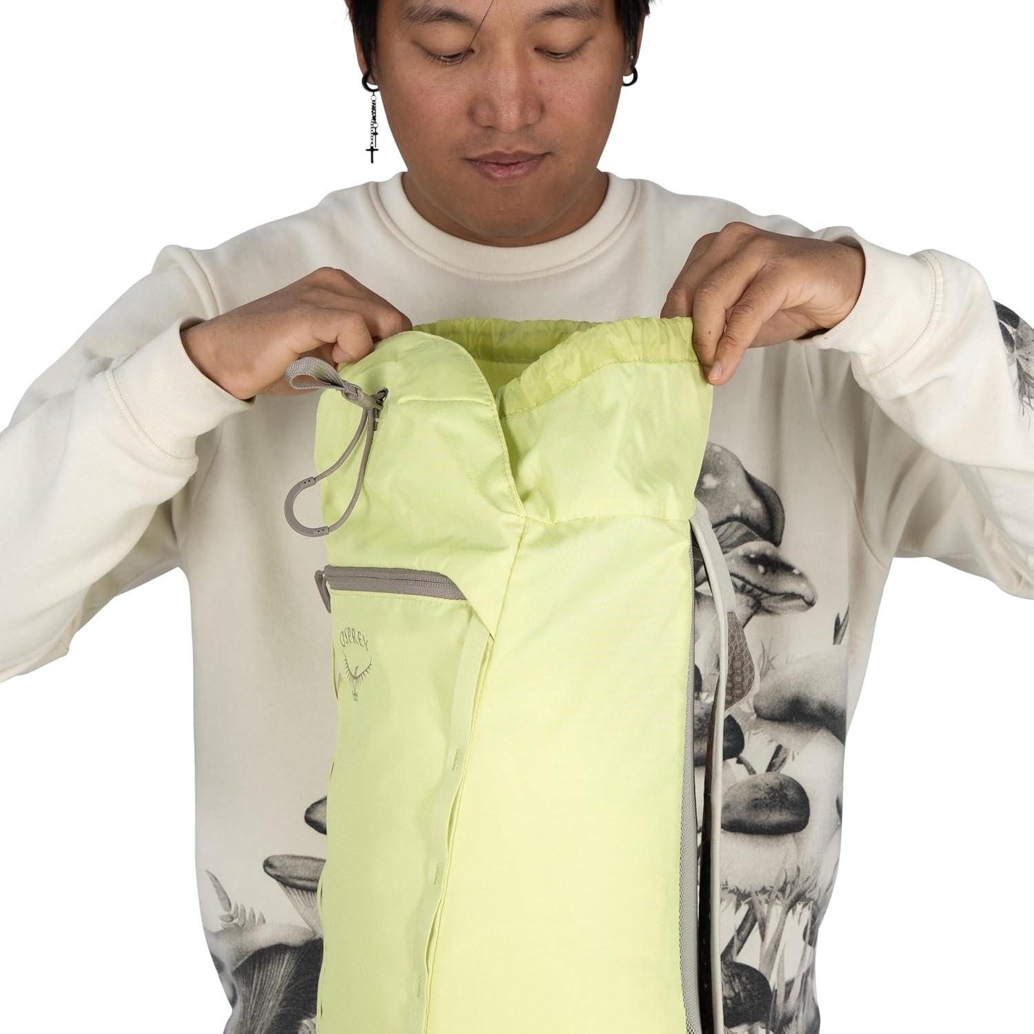 imageOsprey Daylite Cinch Backpack Lightweight Travel Bag for Hikes Festivals and Everyday Fuzzy Window PrintTorrent BlueFuzzy Window Printtorrent Blue