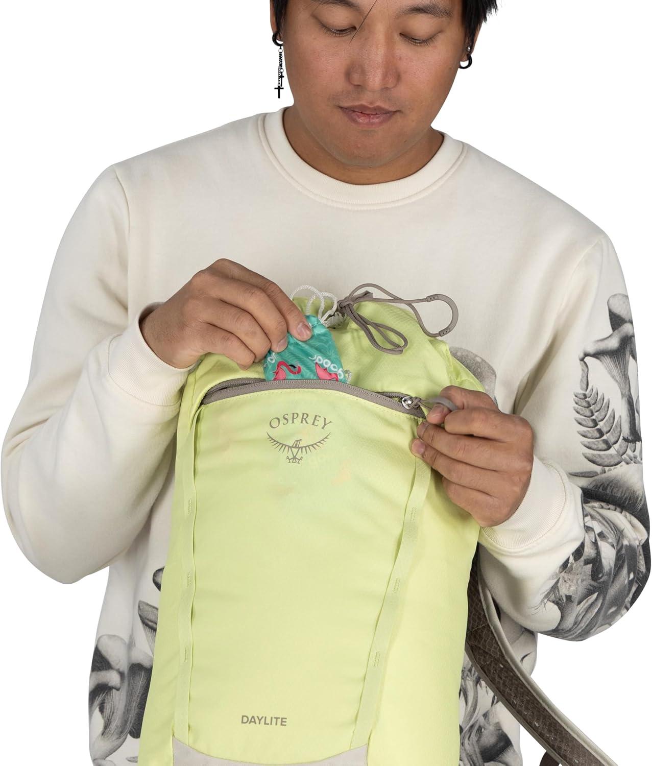 imageOsprey Daylite Cinch Backpack Lightweight Travel Bag for Hikes Festivals and Everyday Fuzzy Window PrintTorrent BlueFuzzy Window Printtorrent Blue